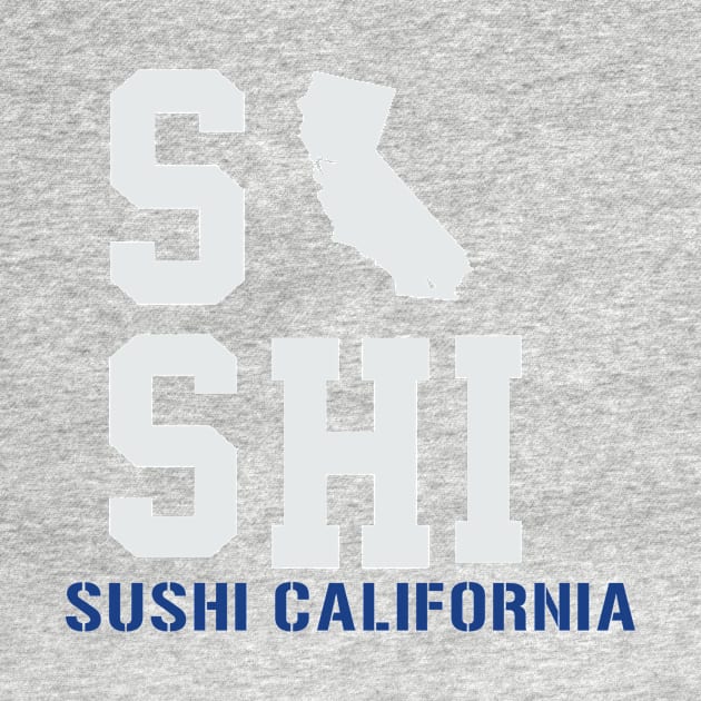 California Roll Sushi  , Map Of California by soufyane